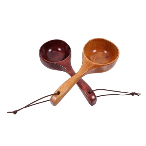 VERDANVERSE 2 Stück Teiliges Holzschöpflöffel mit Langem Griff Großer Suppenkelle aus Natürlichem Holz Stabiles Handgefertigtes Küchenutensil zum Servieren von Suppe und Reis Stilvolles VERDANVERSE 2 Stück Teiliges Holzschöpflöffel mit Langem Griff Großer Suppenkelle aus Natürlichem Holz Stabiles Handgefertigtes Küchenutensil zum Servieren von Suppe und Reis Stilvolles von VERDANVERSE