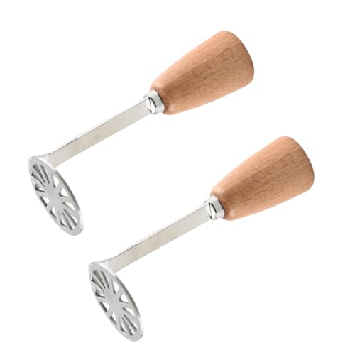 VERDANVERSE 2 Stück Teiliges Kartoffelstampfer mit Holzgriff Manuelles Küchengerät zum Pürieren von Kartoffeln Gemüse und Obst für Cremige Gerichte und Gesunde Mahlzeiten VERDANVERSE 2 Stück Teiliges Kartoffelstampfer mit Holzgriff Manuelles Küchengerät zum Pürieren von Kartoffeln Gemüse und Obst für Cremige Gerichte und Gesunde Mahlzeiten von VERDANVERSE
