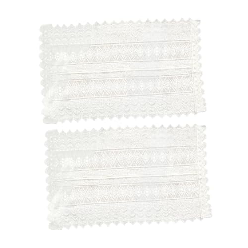 VERDANVERSE 2 Stück Teiliges Tischset Französische Spitze Ländlicher Stil Dekorative Western Food Platzmatte für Festtage und Hochzeitstisch Tischdecke von VERDANVERSE