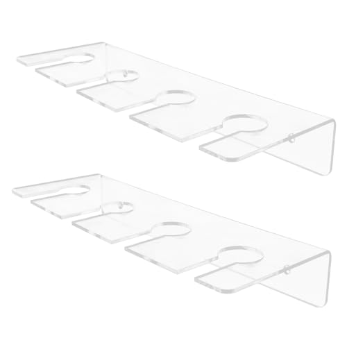 VERDANVERSE 2stücke Transparente -weinglashalter Für Unterbau Und Wandmontage Platzsparende Aufbewahrung Und Stilvolle Präsentation Von Weingläsern von VERDANVERSE