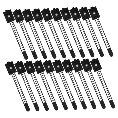 VERDANVERSE 25 Stck Teiliges Selbstklebende Kabelclips Verstellbar Kabelhalter für Kabelmanagement Am Schreibtisch Vielseitige Organizer für Netzkabel USB Ladekabel Büro und Zuhause von VERDANVERSE