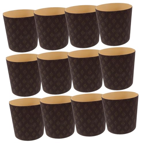VERDANVERSE 25 Stück Panettone-papierfach Panettone-papierform Kuchenformen Zum Backen Pfund Kuchenform Panettone-formen Zum Backen Paska-form Weihnachtsbrotbackform Brotschimmel Brown von VERDANVERSE