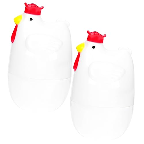 VERDANVERSE 2Stücke Mikrowellen Eierdampfer aus Eierbecher Hitzebeständige Eierkocher für Frühstückseier Robust Anwendung von VERDANVERSE