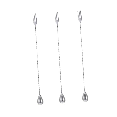VERDANVERSE 3 STÜCKE Teiliges Set Edelstahl Lange Bar mixlöffel mit Gedrehtem Griff Korrosionsbeständig Hitzebeständig Wiederverwendbar für Cocktailrühren und Barkeeper VERDANVERSE 3 STÜCKE Teiliges Set Edelstahl Lange Bar mixlöffel mit Gedrehtem Griff Korrosionsbeständig Hitzebeständig Wiederverwendbar für Cocktailrühren und Barkeeper von VERDANVERSE