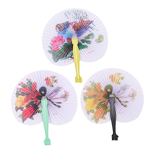 VERDANVERSE 3 Stück Faltbarer Papierfächer Retro Handventilatoren für Damen Tragbare Tanz Requisiten Party Leicht und Zusammenklappbar für Hochzeiten und Fotografie VERDANVERSE 3 Stück Faltbarer Papierfächer Retro Handventilatoren für Damen Tragbare Tanz Requisiten Party Leicht und Zusammenklappbar für Hochzeiten und Fotografie von VERDANVERSE