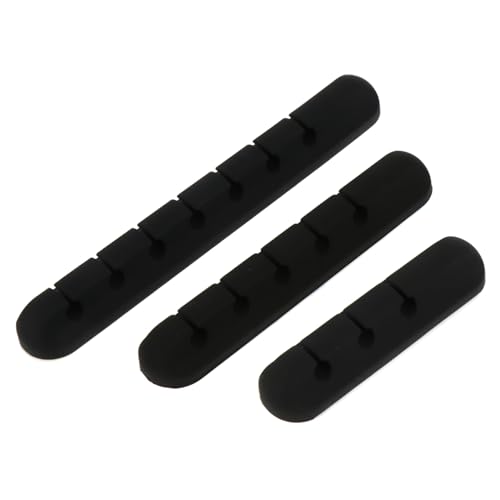 VERDANVERSE 3 Stück Kabelhalter Selbstklebend Kabelclips Kabelorganizer für Schreibtisch Büro Zuhause Kompatibel mit USB Ladekabeln Elastisch und Vielseitig für Glatte Oberflächen von VERDANVERSE