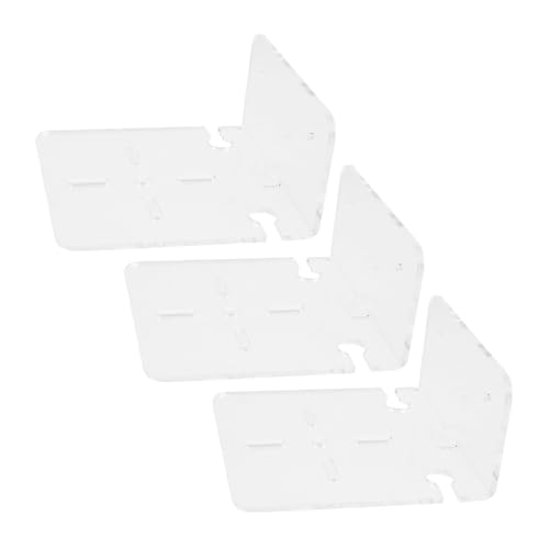VERDANVERSE 3 Stück Teiliges Acryl Wandregal Stabiles Schwebendes Wandregal für Sicherheitskameras Lautsprecher und Babyphone Modernes Transparentes Design Platzsparende Wandhalterung von VERDANVERSE