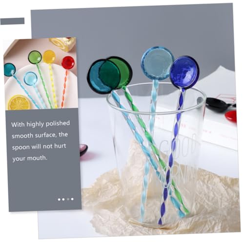 VERDANVERSE 3 Stück Teiliges Bunte Glaslöffel Hitzebeständig für Kaffee Eiscreme und Honig Lange Griffe Feine Politur Leicht zu Reinigen für Dessertliebhaber und Kaffeegenießer VERDANVERSE 3 Stück Teiliges Bunte Glaslöffel Hitzebeständig für Kaffee Eiscreme und Honig Lange Griffe Feine Politur Leicht zu Reinigen für Dessertliebhaber und Kaffeegenießer von VERDANVERSE