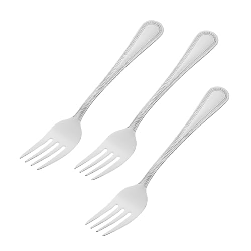 VERDANVERSE 3 Stück Teiliges Kleine Edelstahl Dessertgabeln Party Food Picks Wiederverwendbar Robust für Obst Kuchen Snacks für Bar Familienfeier von VERDANVERSE