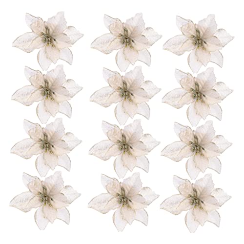 VERDANVERSE 32 Stück Teiliges Weihnachtsbaum Dekorationsblumen Glitzernde Kunstblumen für Festliche DIY Projekte für Weihnachtskränze und Weihnachtsbaum Schmuck VERDANVERSE 32 Stück Teiliges Weihnachtsbaum Dekorationsblumen Glitzernde Kunstblumen für Festliche DIY Projekte für Weihnachtskränze und Weihnachtsbaum Schmuck von VERDANVERSE