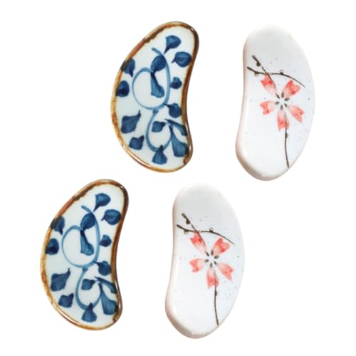 VERDANVERSE 4 Stück Keramik Stäbchenhalter Japanischer Stil Kreative Küchendekoration Dekorative Essstäbchenablage für Zuhause Funktionale und Stilvolle Geschirr Ergänzung Geschenkidee für VERDANVERSE 4 Stück Keramik Stäbchenhalter Japanischer Stil Kreative Küchendekoration Dekorative Essstäbchenablage für Zuhause Funktionale und Stilvolle Geschirr Ergänzung Geschenkidee für von VERDANVERSE