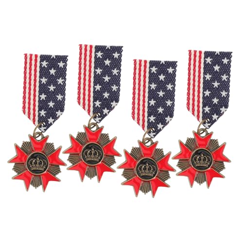 VERDANVERSE 4 Stück Metall Broschen Langlebige Leichte Anstecknadeln Geometrische Abzeichen für Jacken Anzüge Tägliche Kleidung Schonend zu Stoff Modische Accessoires für Jungen und Mädchen von VERDANVERSE