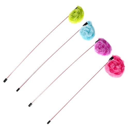 VERDANVERSE 4 Stück Teiliges Katzenspielzeug mit Glockendesign Plüsch Katzenangelstöcke zur Interaktion Lustige Katzenspielzeuge für Drinnen und Spielspaß Zufällige Farbe VERDANVERSE 4 Stück Teiliges Katzenspielzeug mit Glockendesign Plüsch Katzenangelstöcke zur Interaktion Lustige Katzenspielzeuge für Drinnen und Spielspaß Zufällige Farbe von VERDANVERSE