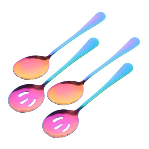 VERDANVERSE 4 Stück Teiliges Kleine Gelochte Servierlöffel aus Edelstahl Wiederverwendbare Küchenutensilien für Haushalt Restaurant Party und Buffet Langlebig Leicht zu Reinigen Komfortabel VERDANVERSE 4 Stück Teiliges Kleine Gelochte Servierlöffel aus Edelstahl Wiederverwendbare Küchenutensilien für Haushalt Restaurant Party und Buffet Langlebig Leicht zu Reinigen Komfortabel von VERDANVERSE