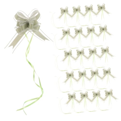 VERDANVERSE 40 Stück Große Pull Bow Schleifen Chiffon Hochzeit Deko Elegante Geschenkverpackung Schleifenband Vielseitig für Hochzeitsauto Party Blumen und Geschenke von VERDANVERSE