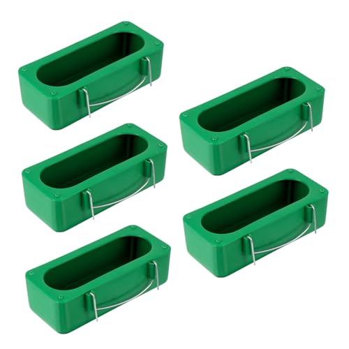 VERDANVERSE 5 Stück Kunststoff Vogel Futterstation für Papageien Wetterfeste Futterboxen für Vögel und Haustiere Praktische Futter und Trinkschalen Grünes Design VERDANVERSE 5 Stück Kunststoff Vogel Futterstation für Papageien Wetterfeste Futterboxen für Vögel und Haustiere Praktische Futter und Trinkschalen Grünes Design von VERDANVERSE