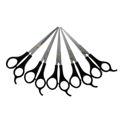 VERDANVERSE 5 Stück Teiliges Gerade Haustier-scheren für Präzises Trimmen Langlebige und Scharfe Tierhaarschneidescheren mit Ergonomischem Griff Professionelle Grooming-werkzeuge für Katzen von VERDANVERSE