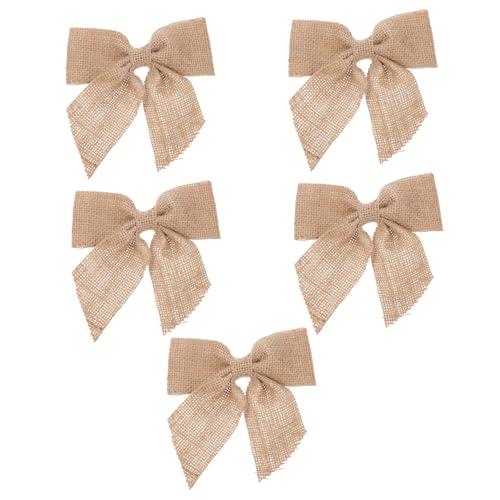 VERDANVERSE 5 Stück Teiliges Jute Bindeschleifen Handgefertigte Weihnachts und Hochzeitsdekoration Natürliche Geschenkschleifen für Baum Tür Treppengeländer und Festlichkeiten VERDANVERSE 5 Stück Teiliges Jute Bindeschleifen Handgefertigte Weihnachts und Hochzeitsdekoration Natürliche Geschenkschleifen für Baum Tür Treppengeländer und Festlichkeiten von VERDANVERSE