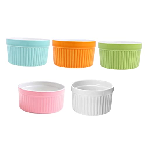 VERDANVERSE 5 Stück Teiliges Keramik Ramekins in Bonbonfarben Kleine Backschalen mit Schneller Gleichmäßiger Hitzeverteilung Anti rutschender Boden für Auflauf Pudding und Dessertzubereitung VERDANVERSE 5 Stück Teiliges Keramik Ramekins in Bonbonfarben Kleine Backschalen mit Schneller Gleichmäßiger Hitzeverteilung Anti rutschender Boden für Auflauf Pudding und Dessertzubereitung von VERDANVERSE