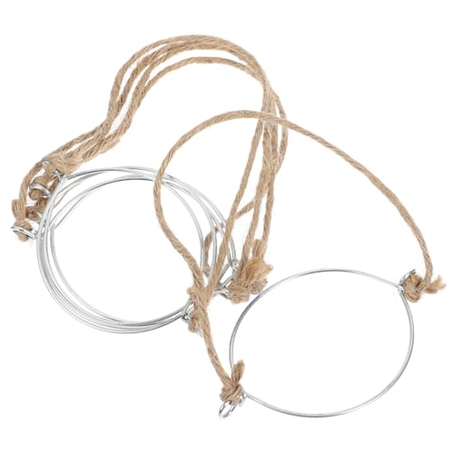 VERDANVERSE 5 Stück Teiliges Öffnung Einmachglas Griffe Leinenseil Einfacher Anbau Robuste Drahtbügel für DIY Lampenhalter Vielseitig für Camping Picknick und Haushalt von VERDANVERSE