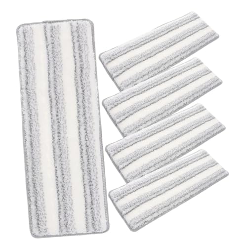 VERDANVERSE 5 Stück Teiliges Wiederverwendbare Mikrofaser Bodenwischer Pads mit Selbstklebendem Streifenmuster Waschbare Ersatzbezüge für Feucht Trockenreinigung Langlebig und Saugfähig VERDANVERSE 5 Stück Teiliges Wiederverwendbare Mikrofaser Bodenwischer Pads mit Selbstklebendem Streifenmuster Waschbare Ersatzbezüge für Feucht Trockenreinigung Langlebig und Saugfähig von VERDANVERSE