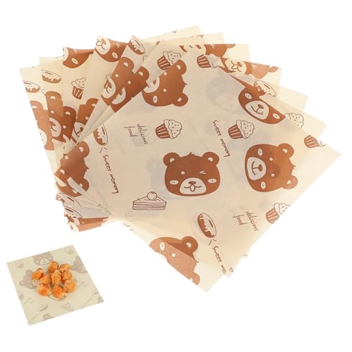 VERDANVERSE 500 Stück Fettfreies Sandwichverpackungspapier für Burger Pommes und Snacks Lebensmittelecht mit Attraktiven Motiven Robust und Reißfest von VERDANVERSE