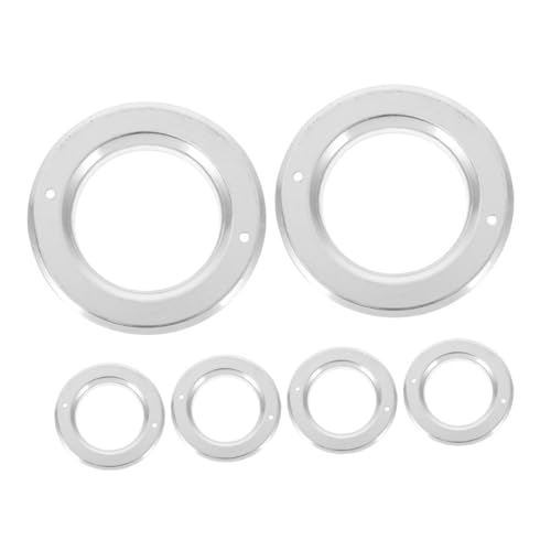 VERDANVERSE 6 Stück Aluminium Vogelnest Lochschutzringe Papagei Nistkasten Robust Kratzfest Langlebig Einfach zu Montieren Vogelhaus Schutz Vogelzubehör von VERDANVERSE