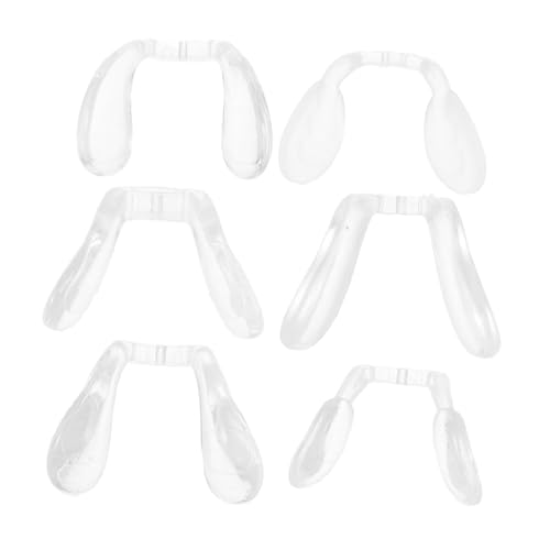 VERDANVERSE 6 Stück Brillen Nasenpads Zubehör Pads Weich Ihre Mit Geformten Kissen Brillen Nasenpad Ersatz Nasensättel Für Reparatur Set Kunststoff Transparent von VERDANVERSE