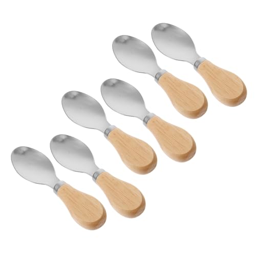 VERDANVERSE 6 Stück Teiliges Edelstahl Löffel mit Holzgriff Butterlöffel Küchenutensilien Servierbesteck für Haushalt Restaurant Vielseitig Einsetzbar Langlebig VERDANVERSE 6 Stück Teiliges Edelstahl Löffel mit Holzgriff Butterlöffel Küchenutensilien Servierbesteck für Haushalt Restaurant Vielseitig Einsetzbar Langlebig von VERDANVERSE