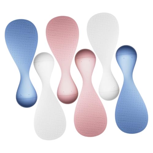 VERDANVERSE 6 Stück Teiliges Set Reislöffel mit Standfunktion Hitzebeständig Antihaft Reisspatel Servierlöffel Kunststoff für Reiskocher Küchenhelfer Platzsparend Vielseitig in Weiß Blau VERDANVERSE 6 Stück Teiliges Set Reislöffel mit Standfunktion Hitzebeständig Antihaft Reisspatel Servierlöffel Kunststoff für Reiskocher Küchenhelfer Platzsparend Vielseitig in Weiß Blau von VERDANVERSE