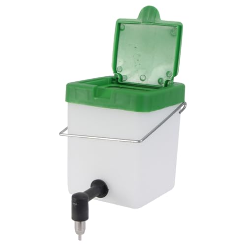 VERDANVERSE Automatischer Kaninchen Trinknapf Wasserbehälter Weiß Langlebiges Abnehmbares Wassersystem mit Glatter Oberfläche Einfache Installation Auslaufsicher für Nagetiere Zufällige Farbe von VERDANVERSE