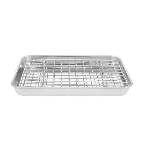 VERDANVERSE Backblech Set aus mit Kühlgitter Multifunktionale Backform für Kekse Brot und Spülmaschinenfest und Rostfrei von VERDANVERSE