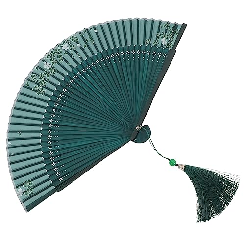VERDANVERSE Bambusklapperlüfter Hochzeit Handventilator China Falten Faltbarer Handlüfter Farbe Lüfter Klein Faltbare Hand Persönlicher Tragbar Orientalisch Bambusfan Grün Papier VERDANVERSE Bambusklapperlüfter Hochzeit Handventilator China Falten Faltbarer Handlüfter Farbe Lüfter Klein Faltbare Hand Persönlicher Tragbar Orientalisch Bambusfan Grün Papier von VERDANVERSE