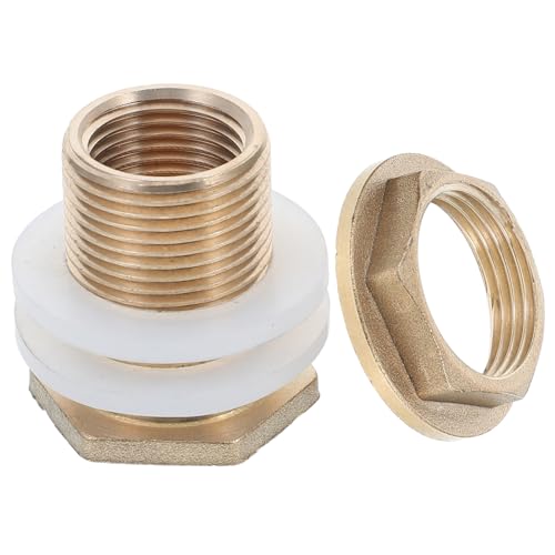 VERDANVERSE Brass Adapter für Wassertank Gartenschlauch Robuste Verbindung für Aquarien Regenfässer Einfach zu Montierendes Gewinde mit Entwässerungsfunktion von VERDANVERSE