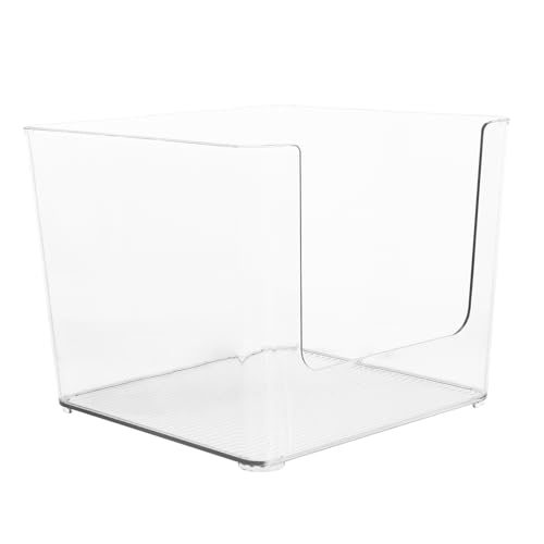 VERDANVERSE Bücherkiste Schreibtisch groß Blau Aufbewahrungsboxen Schule klein -Organisator Buch Veranstalter Buchhalter Buchbehälter transparenter Buch-Organizer Plastik von VERDANVERSE