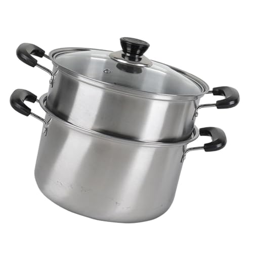 VERDANVERSE Dampfgarer Praktischer Kochtopf mit Dampfeinsatz für Gemüse und Leicht zu Reinigen Langlebig und Sicher der Handhabung für Täglichen Gebrauch VERDANVERSE Dampfgarer Praktischer Kochtopf mit Dampfeinsatz für Gemüse und Leicht zu Reinigen Langlebig und Sicher der Handhabung für Täglichen Gebrauch von VERDANVERSE