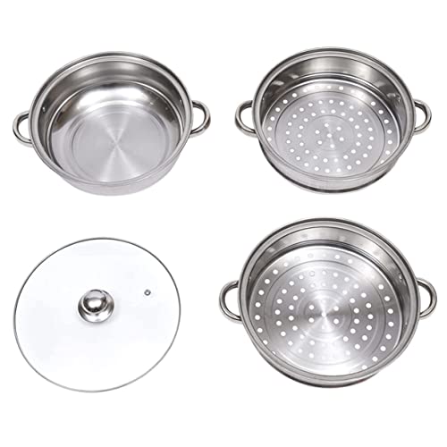 VERDANVERSE Dampfgarer Stufiger Steamer Topf Hitzebeständig Stapelbar Geeignet für Induktionsherd und Gas zum Dämpfen von Gemüse Meeresfrüchten Knödeln Suppen und VERDANVERSE Dampfgarer Stufiger Steamer Topf Hitzebeständig Stapelbar Geeignet für Induktionsherd und Gas zum Dämpfen von Gemüse Meeresfrüchten Knödeln Suppen und von VERDANVERSE