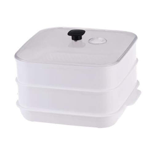 VERDANVERSE Doppelschicht Mikrowellen Dampfgarer mit Dichtem Lochdesign Schnelles Dampfgaren Praktischem Küchenwerkzeug für Gemüse Quadratischer Food Steamer Transparentem Deckel mit VERDANVERSE Doppelschicht Mikrowellen Dampfgarer mit Dichtem Lochdesign Schnelles Dampfgaren Praktischem Küchenwerkzeug für Gemüse Quadratischer Food Steamer Transparentem Deckel mit von VERDANVERSE