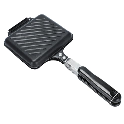 VERDANVERSE Doppelseitige Antihaft Sandwich brot Backform Pfanne für Gas Induktionsherde Glatte Oberfläche Hitzebeständig Vielseitig für Frühstück Snacks und Outdoor kochen von VERDANVERSE