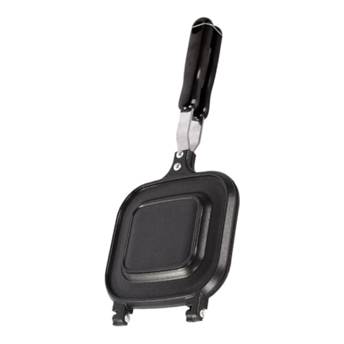 VERDANVERSE Doppelseitige Sandwichgrillpfanne Antihaftbeschichtet Frühstücksform Brot Backen Camping Küchenhelfer Für Offene Flamme Und Haushalt von VERDANVERSE