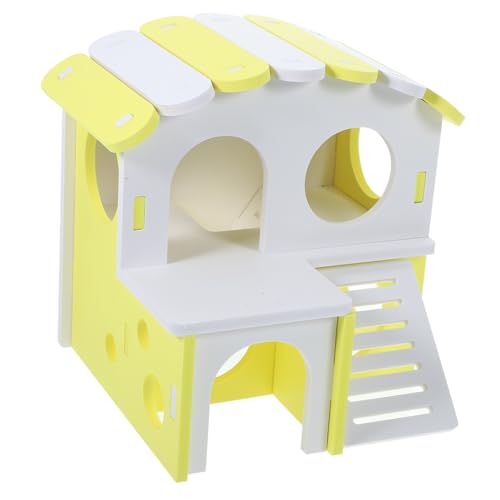 VERDANVERSE Doppelstöckiges Hamsterhaus aus Ökologischem Holz mit Leiter Dekoratives Versteck für Meerschweinchen und Kleintiere Geräumiger Unterschlupf für Ruhigen Schlaf und Aktives VERDANVERSE Doppelstöckiges Hamsterhaus aus Ökologischem Holz mit Leiter Dekoratives Versteck für Meerschweinchen und Kleintiere Geräumiger Unterschlupf für Ruhigen Schlaf und Aktives von VERDANVERSE