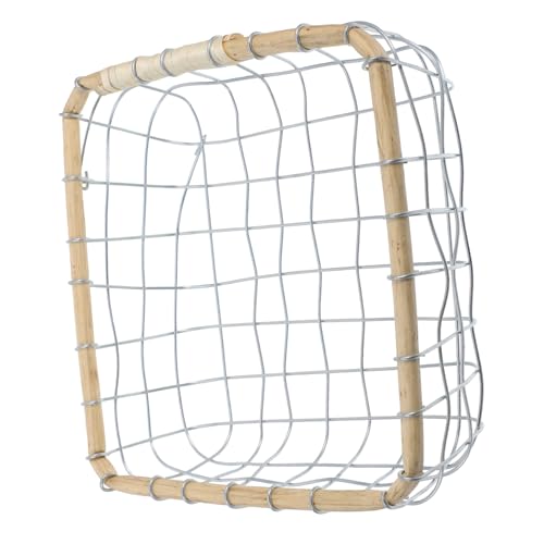 VERDANVERSE Draht draht Brotkorb mit Geflochtenem Design Langlebiger Aufbewahrungskorb für Brot Snacks und Obst Kleiner Quadratischer Korb Platzsparend und Vielseitig für Küche und Tisch von VERDANVERSE