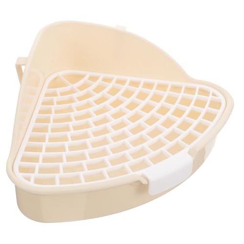 VERDANVERSE Eckiges Katzentoilette Dreieck Katzenklo aus Robustem für Kaninchen Chinchillas und Kleine Haustiere Platzsparendes Litter Tray mit Abnehmbarem Design Leicht zu Reinigen für von VERDANVERSE
