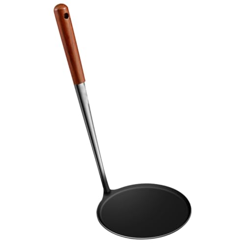 VERDANVERSE Edelstahl Bratpfannenlöffel mit Ergonomischem Holzgriff Antihaftbeschichteter Kleiner Pfannenwender für Fettfreies Braten von Pfannkuchen und Snacks Langlebig und Hitzebeständig von VERDANVERSE