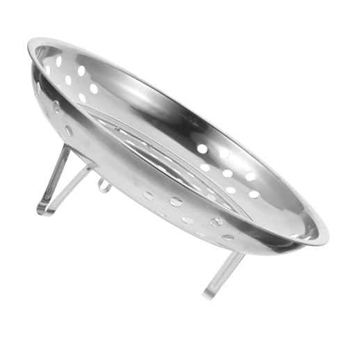 VERDANVERSE Edelstahl Dampfgarer Einsatz mit Füßen Robustes Steaming Rack für Gemüse Reis Meeresfrüchte Multifunktionales Dampfeinsatz Kochzubehör für Töpfe und Pfannen von VERDANVERSE