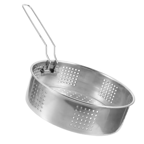 VERDANVERSE Edelstahl Dampfkorb mit Klappbarem Griff Langlebiger Steamer Einsatz für Reis Gemüse Fisch und Meeresfrüchte Schnelles Gleichmäßiges Garen Geeignet für Küche und Gastronomie von VERDANVERSE