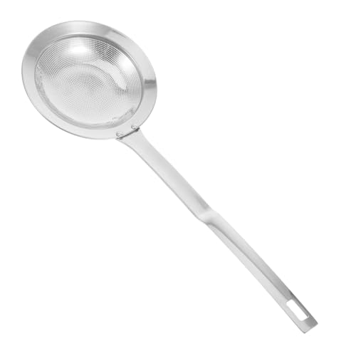 VERDANVERSE Edelstahl Fettabscheider Löffel Feinmaschiges Sieb Abseihlöffel für Ölfilter Küchensieb Skimmer für Fettabschöpfung und Schaumfilterung Beim Kochen und Hotpot von VERDANVERSE