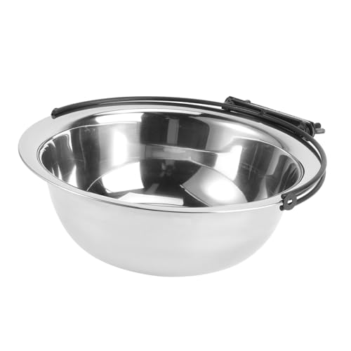 VERDANVERSE Edelstahl Hängender Käfig Napf Futternapf für Kleine und Mittlere Hunde Katzen Kaninchen Vogel Einfach zu Reinigen und Sicher im Gebrauch von VERDANVERSE