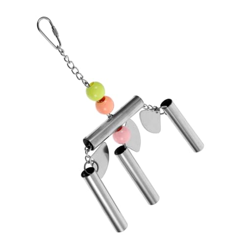 VERDANVERSE Edelstahl Papageien Glocke zum Aufhängen Robustes Käfig vogelspielzeug für Mittlere bis Große Vögel Stressreduzierend und Leicht zu Reinigen Geeignet für Nymphensittiche und von VERDANVERSE