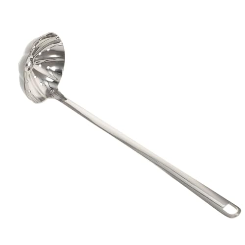 VERDANVERSE Edelstahl Schöpflöffel mit Langem Griff Praktische Schlitzkelle für Hot Pot Langlebiger Komfortabler Küchensieblöffel zum Filtern und Servieren von Suppe und Speisen VERDANVERSE Edelstahl Schöpflöffel mit Langem Griff Praktische Schlitzkelle für Hot Pot Langlebiger Komfortabler Küchensieblöffel zum Filtern und Servieren von Suppe und Speisen von VERDANVERSE